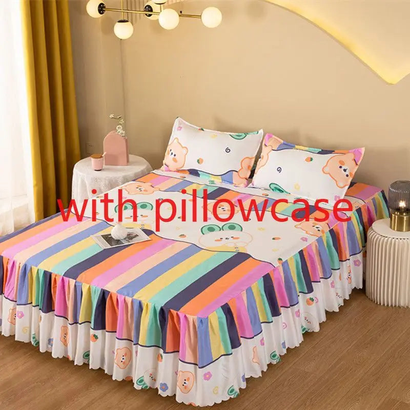 Sheet Set Household with Pillowcase Fashion Modern Water-proof Universal Skin-friendly Single Double Home Textile Bedding Luxury