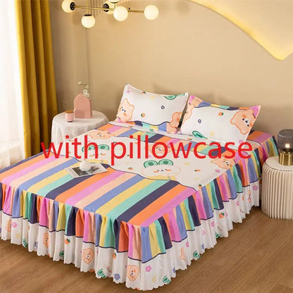 Sheet Set Household with Pillowcase Fashion Modern Water-proof Universal Skin-friendly Single Double Home Textile Bedding Luxury