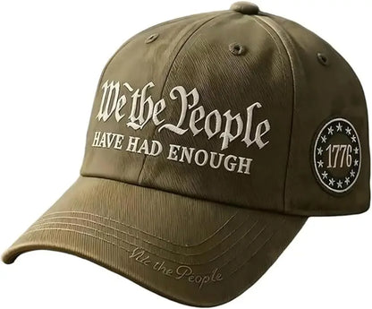Vintage 250th Anniversary USA We The People Have Had Enough Baseball Cap for Men Women Adjustable Strapback