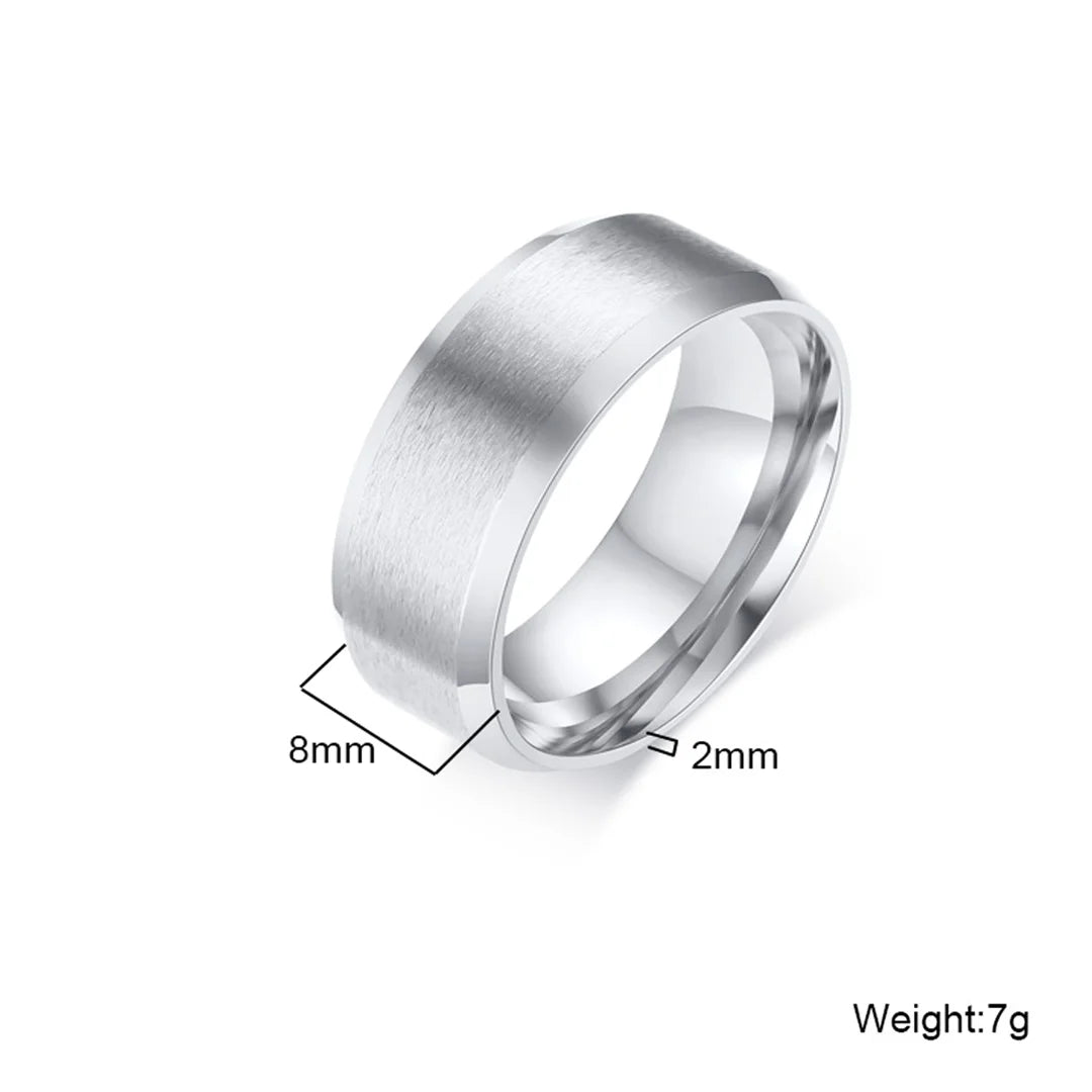 Gold Color Wedding Band.  Stainless steel Ring  for Women and  Men. US Sizes 4 5 6 7 8 9 10 11 12 13 14 15 Free Shipping