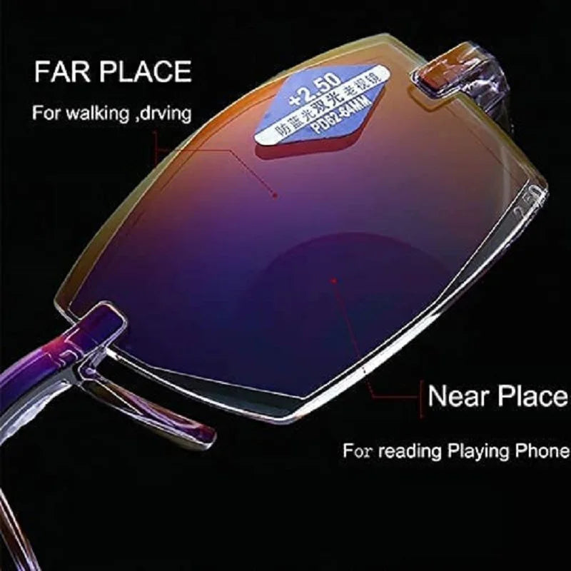 1PC Mens/Womens Smart Glasses with Automatic Adjustment.  Magnifying Glasses.  Reading Glasses, Anti-blue Light  +1.5-+4.0 Eyewear.    + 1.00 is the only one Completely gone,  and +4.00 is the most available.  For ALL Others