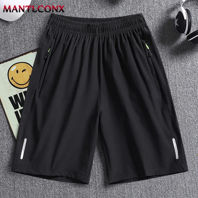 Summer Men's Shorts,  Cool Sportswear,  Running Shorts,   Casual Bottoms for  Fitness,  Training,  Jogging, Short Pants Men Black Gray