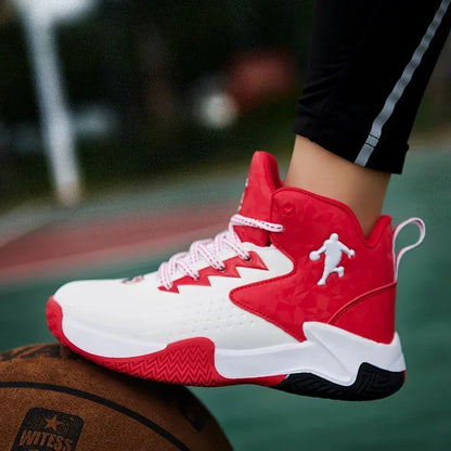 Childrens  Basketball Shoes for Boys /Girls.  Teenagers Breathable,  Non-slip , Lace Up, Indoor //Outdoor Training Sneakers/ Tennis Shoe
