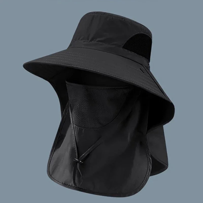 Summer Sun Hats, UV Protection for  Outdoor Hunting,  Fishing Cap For Men /Women Hiking, Camping,  Visor Bucket Hat Neck Flap, Fisherman Hat