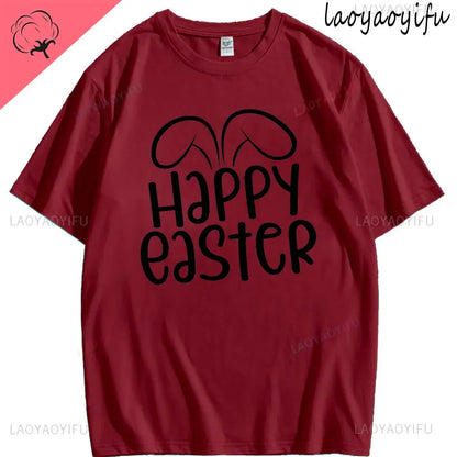 Bunny with Sunglass Unisex Retro Aesthetic T-shirt Funny. Happy Easter Bunny,  Cotton Tshirt, Ears  and Cute Rabbit