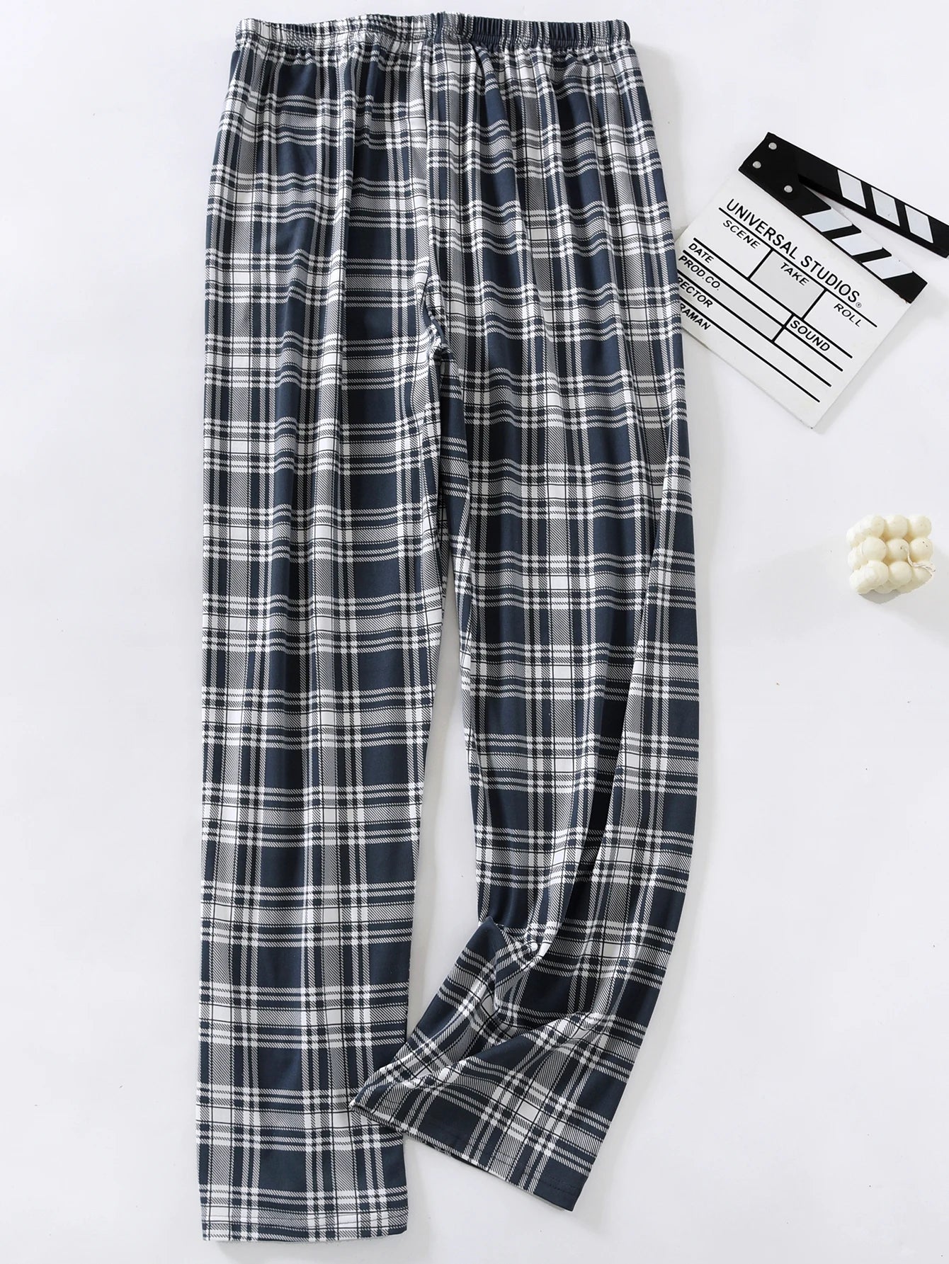 Men's Stylish Summer Pajama Pants, Thin, Loose, Breathable,  Air-Conditioned Pants with Elastic Waist