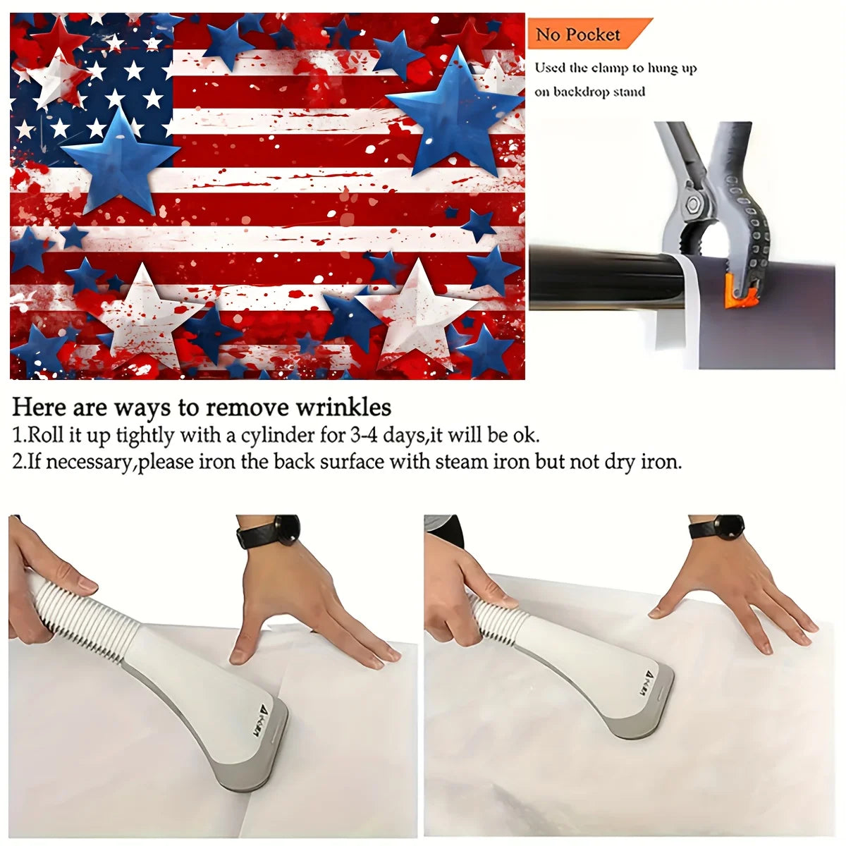 American flag background cloth,Patriotic  Day partys  photo background,Patriotic National Day banner