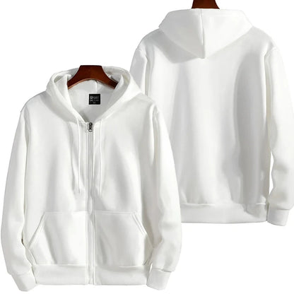 Zipper Hoodies Autumn /Winter.   Men's New Long Sleeve Hooded Sweatshirt. Fashion Casual Male Outfit for Sportwear, Loose Fit Clothes