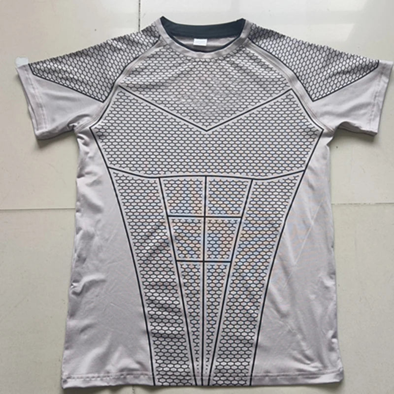 Men's Compression,  Quick Dry,  Skinny Fit,  Short Sleeve Athletic T-Shirt for Gym,  Workout Fitness,  Running,Sport, Bodybuilding