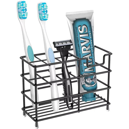 Bathroom Toothbrush Holder,  304 Stainless Steel Tooth Brush Holder,  Toothpaste Holder Stand, Bathroom Accessories Organizer