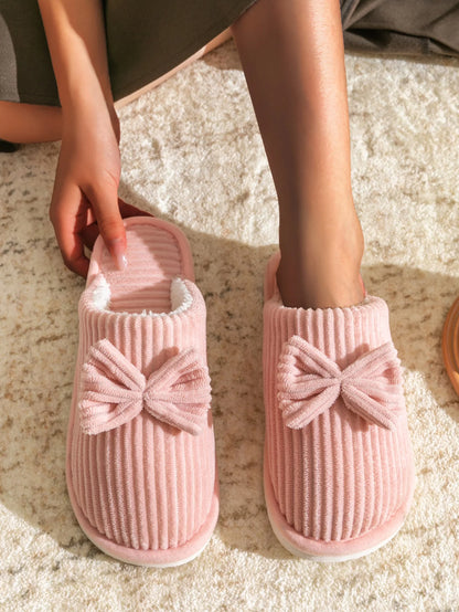 Women's Bow Slippers Fall/Winter/Spring. Lightweight and Comfortable, Soft and Warm  for  your Home.