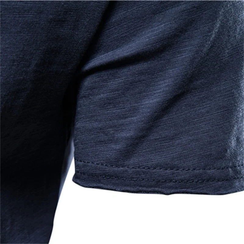100% Cotton Mens T-shirt,  Casual, Soft,  Summer Thin T-shirts.   Men's Home Clothes,  O-Neck,  Short Sleeve,  Soild T- Shirt.