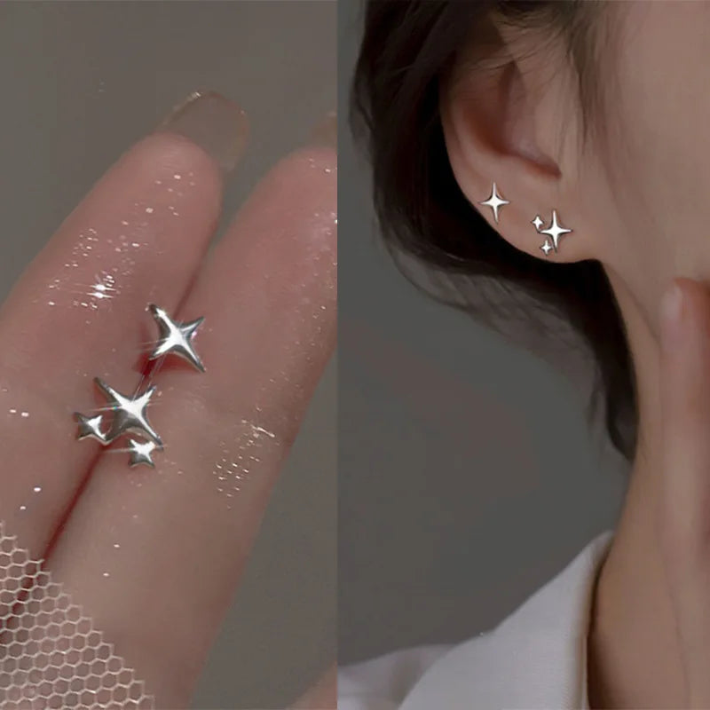 Stainless Steel Golden Double-Layer Hollow Flower Hoop Earring for Women.  Vintage Flower Earrings for  MOTHERS DAY and Daily Wear Jewelry