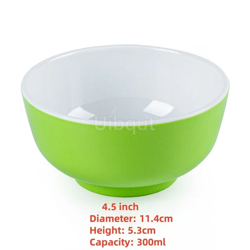 4.5 -5 inch 2 -10 piece set,  Break resistant Melamine Bowl for Thickened Flower Rice Soup or snacks.
