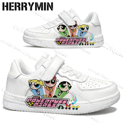 2026 Boys/ Girls Powerpuff Girls Cartoon 3D Print,  Parent /Child Shoes,  Woman Simple Four Season Casual Sneaker Size 28-40