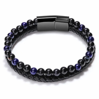 Stainless Steel Bracelet Tiger Eye Stone Beads Bracelet Natural Lava Stone Beads Stainless Steel Bracelet Men /Women Jewelry.  Green, Lava, Yellow tigers eye Have just a few LEFT. Please don't WAIT!!!