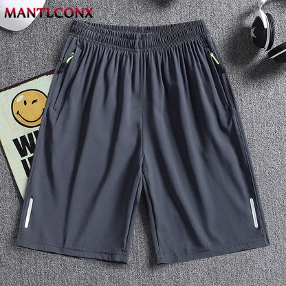 Summer Men's Shorts,  Cool Sportswear,  Running Shorts,   Casual Bottoms for  Fitness,  Training,  Jogging, Short Pants Men Black Gray