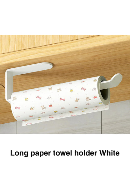 Kitchen Paper Towel Holder,  Adhesive Tissue Hanger,  Toilet Roll Paper Dispenser,  Cabinet Storage Napkin Rack, Bathroom Accessories