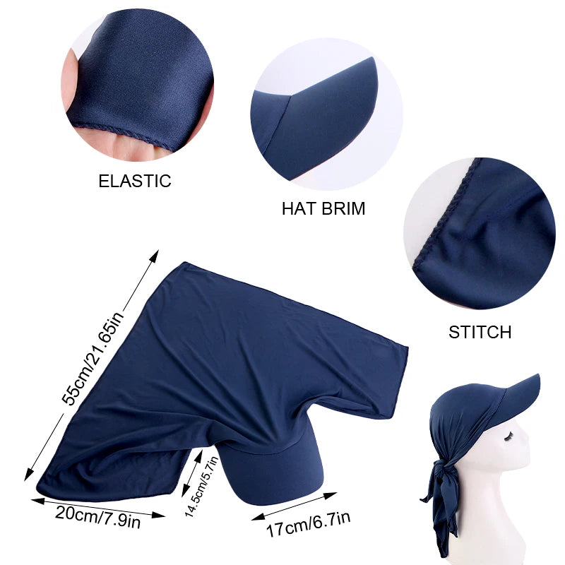 Women Classic Solid Color, Turban Hat, Outdoor,  Brim  for Sunshade,  Baseball Cap Sun Hats Headscarf.  NAVY and GRAY still have some stock but GRAY has the most.  If you want this please... hurry