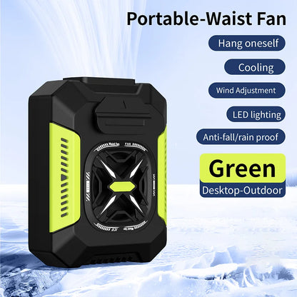 Portable Waist Clip Fan 5000mAh USB Rechargeable Fan Powerful Air Cooler Outdoor Camping Waist Fan with Power Bank LED Light.  Yellow/greenish has the most and orange about half.  Better chances with the yellow/ish