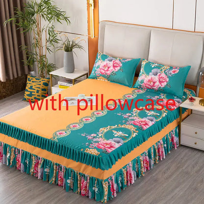 Sheet Set Household with Pillowcase Fashion Modern Water-proof Universal Skin-friendly Single Double Home Textile Bedding Luxury