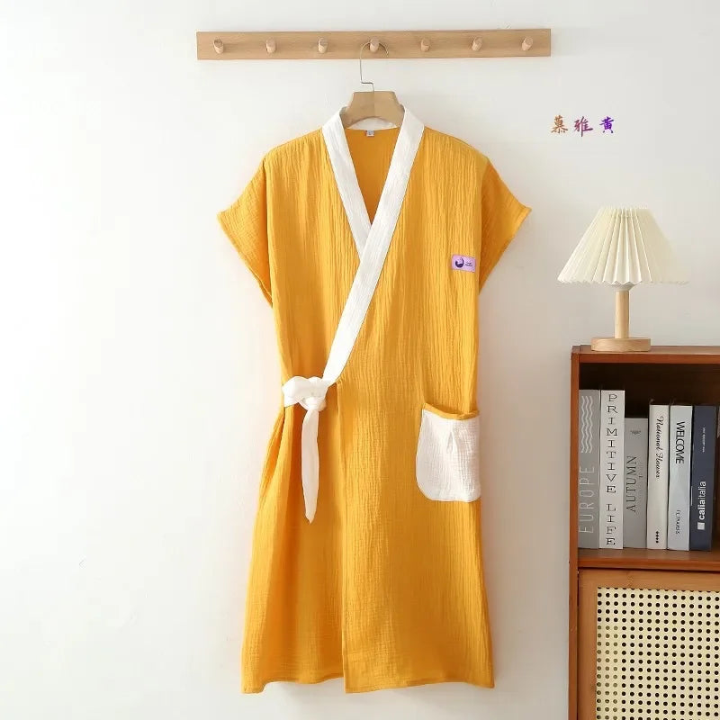 Multi Colors" Couples " Bath Robes.  Wearable Sleeveless Womens/Mens Cardigan Croosover style.