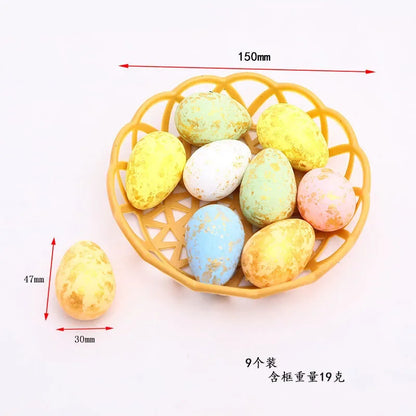 2025 Non-woven Fabric Easter Basket,  Kids Color Eggs Bucket, Welcome Spring Insect Butterfly Party, Happy Easter