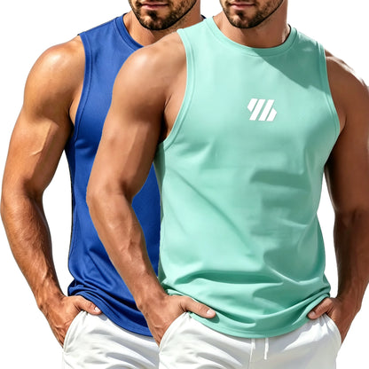 Men's Casual Fitness Tank Top. .  Sportswear Sleeveless Shirt. Mesh Breathable Tops.  Sports Vest Undershirt Mens sizing has to go UP 2 (TWO) SIZES for USA and EURO  SIZING.  NO RED Available!!!!