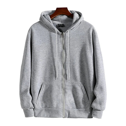 Zipper Hoodies Autumn /Winter.   Men's New Long Sleeve Hooded Sweatshirt. Fashion Casual Male Outfit for Sportwear, Loose Fit Clothes