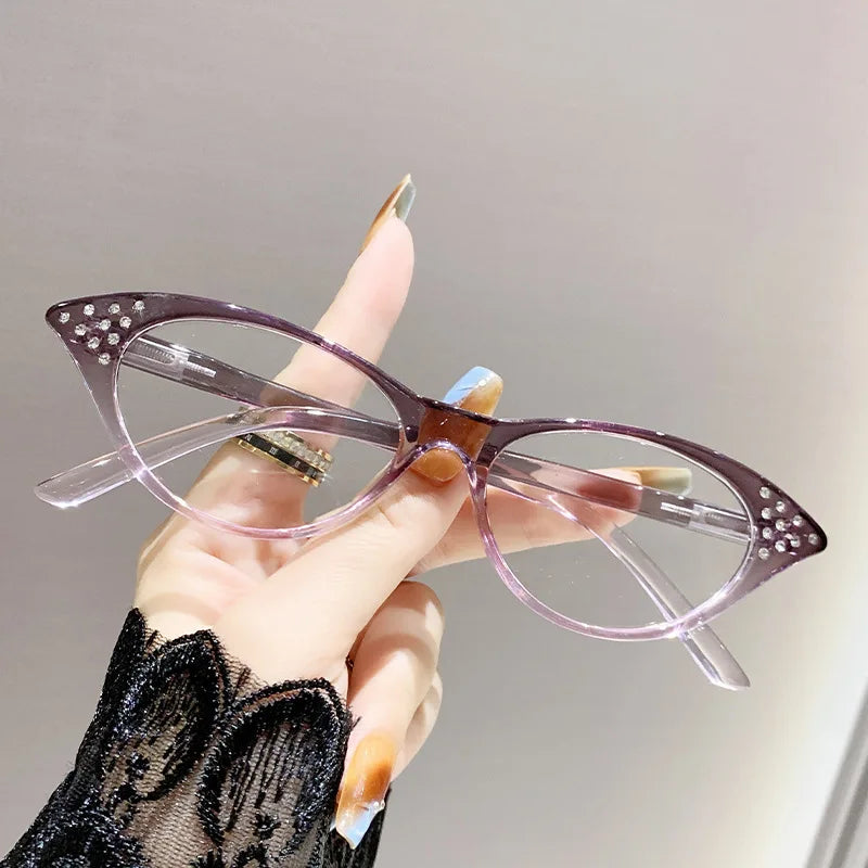 New Reading Glasses Man /Woman,  Cat Eye Rhinestone Readers /Unisex Fashion Blocking "Blue Light " Eyeglasses,    4 Colorful Styles, LOTS of Reader RX's, and Lots to pick from.