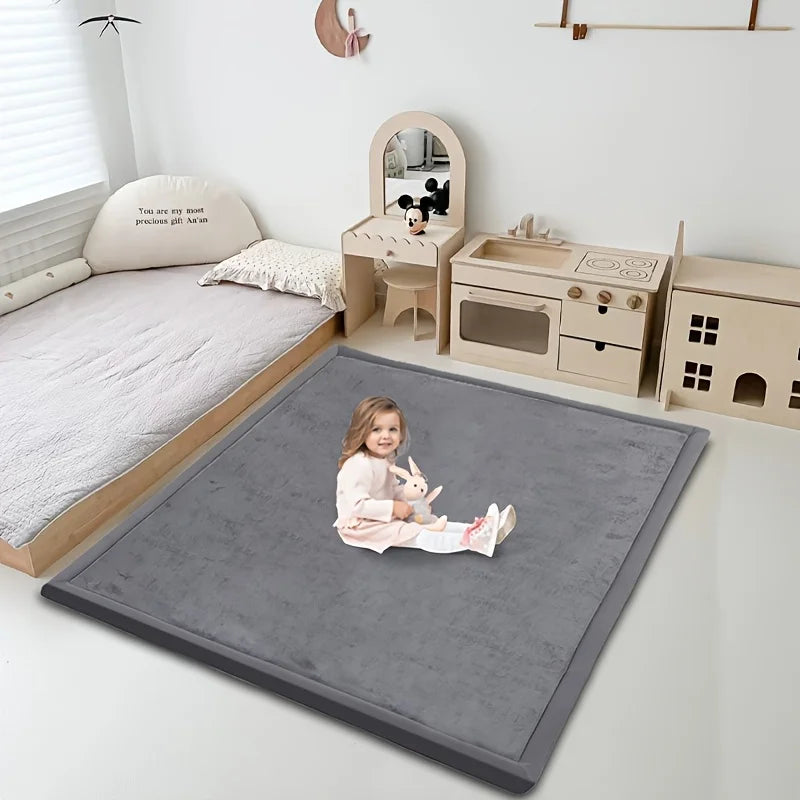 Carpet For Floor 3cm Thick with Memory Foam.Playpen Mat With Non-slip Bottom For Living Room.Soft Velvet Minimalist Carpet