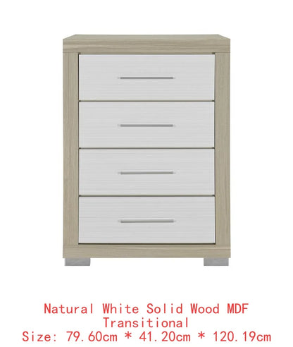 5-Piece Natural White King Bedroom Set