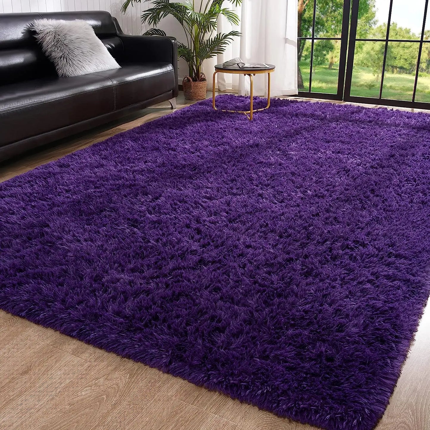 Fluffy Rugs for Bedroom Fuzzy Area Rugs for Living Room, and Soft Kids Carpet .  Non Slip Rugs for Hardwood Floors