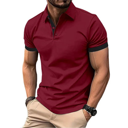 Summer Short Sleeve Polo Shirt for Men. Lots of  Stretch to the T -Shirts. Business Breathable, Lightweight Sweater