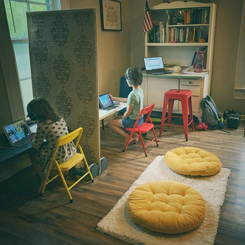 Round,  Large Floor Pillow for Kids and Adults.  Cushions  for Floor Seating, Yoga , Living Room,  Officeor Bedroom