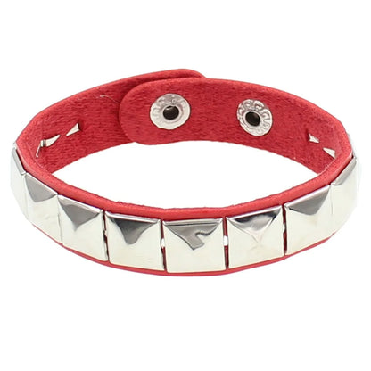 Unique Rivet PU Leather Studded Bracelet, Bangle, Rivet Bracelet,  Cuff Wrap,  Men /Women Metal Wristband . BLACK is low stock.  White is very available.