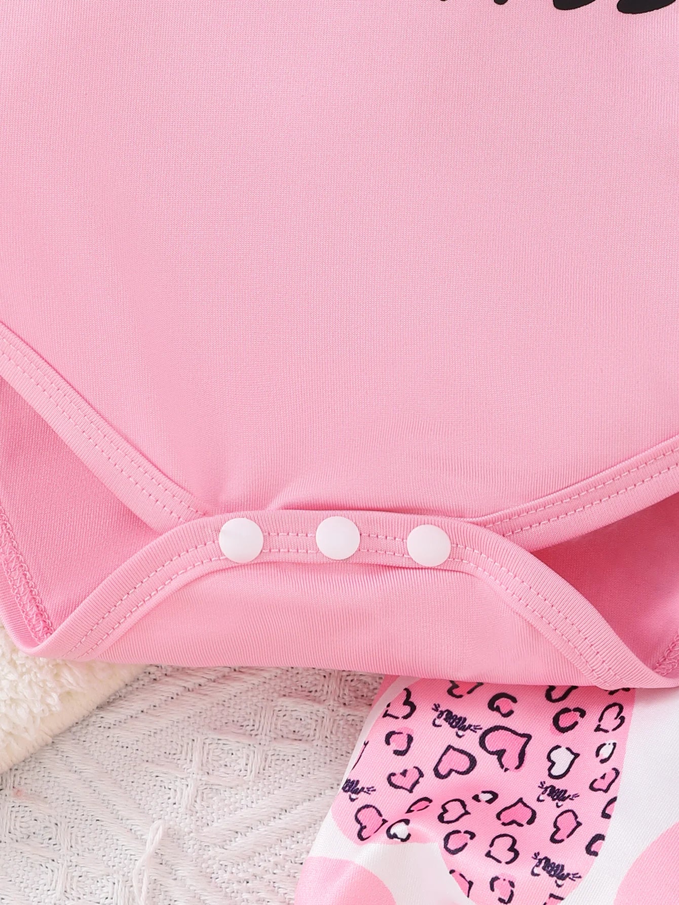 Girls Spring/ spring .Casual Long Sleeve Letter Print.    Pink Triangle Romper, Long Pants,  Headscarf Set