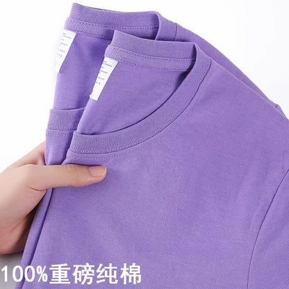 100% Cotton T-shirt,  Men /Women Solid Colors,  O Neck,  Short-sleeved Tops, Summer, Loose, Half-sleeve T Shirt Unisex M-4XL