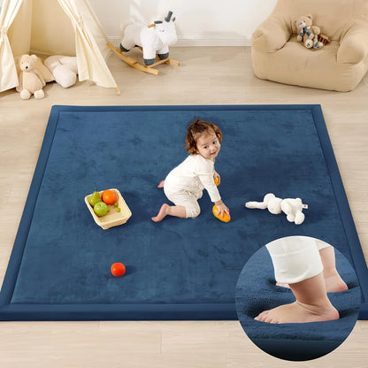 Carpet For Floor 3cm Thick with Memory Foam.Playpen Mat With Non-slip Bottom For Living Room.Soft Velvet Minimalist Carpet