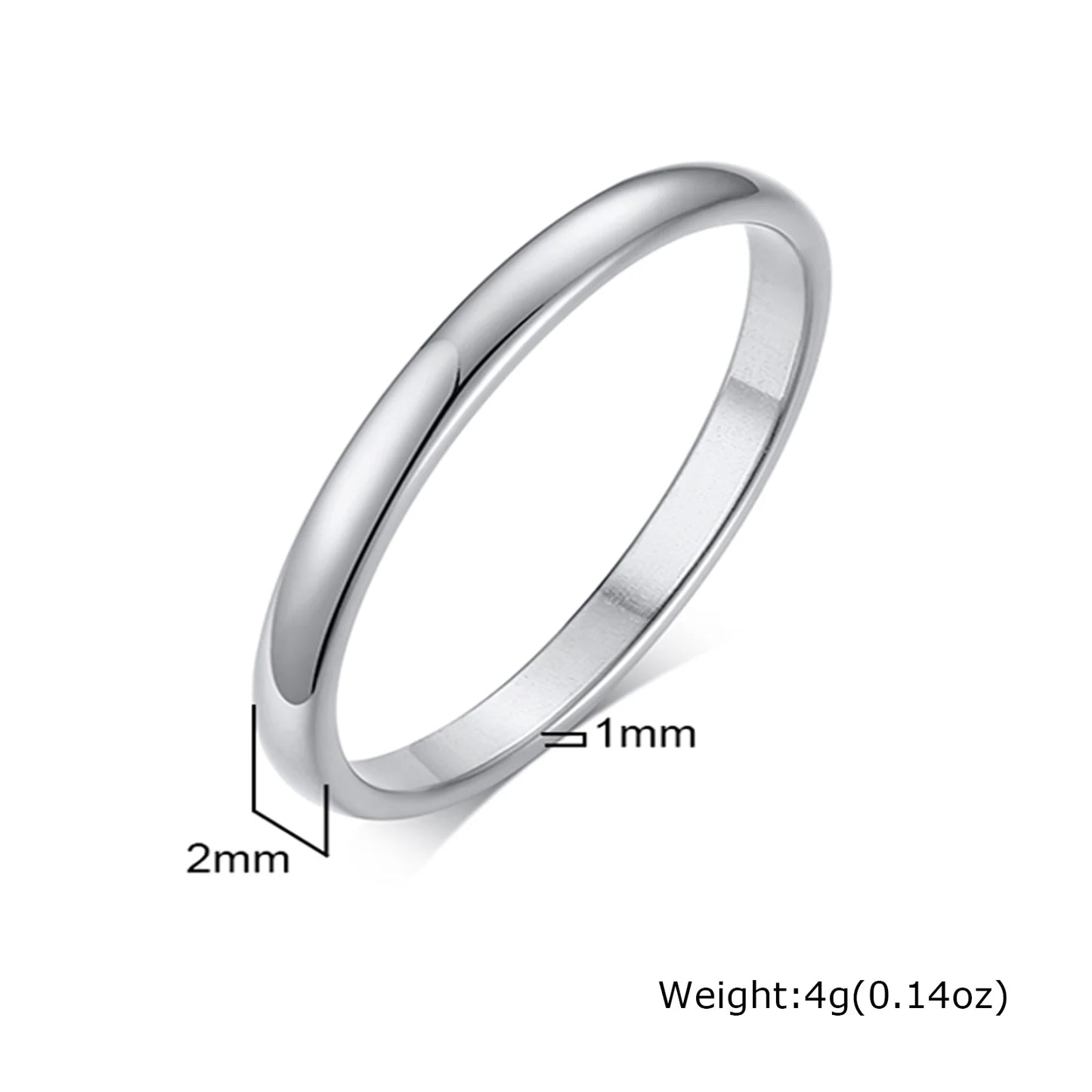 Gold Color Wedding Band.  Stainless steel Ring  for Women and  Men. US Sizes 4 5 6 7 8 9 10 11 12 13 14 15 Free Shipping