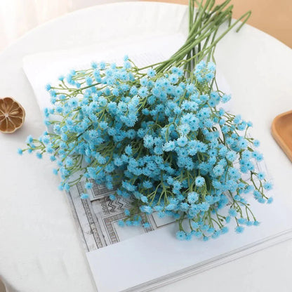 90 Headsof  Artificial Flowers /Bouquet,  61cm Plastic Gypsophila Fake Flower for Home Decor,  Wedding , Party Decorations,  Vase Accessories. A  "few " white bundles remain.  Tiffany Blue and Light Purple have ample availabl