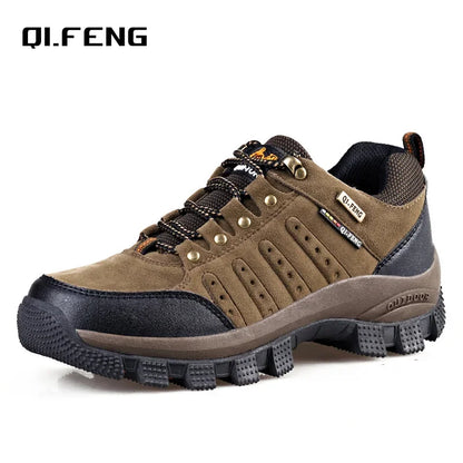 Men Casual Leather Shoes Classic.  Waterproof High Quality Shoe  also for Women as Climbing Shoes.