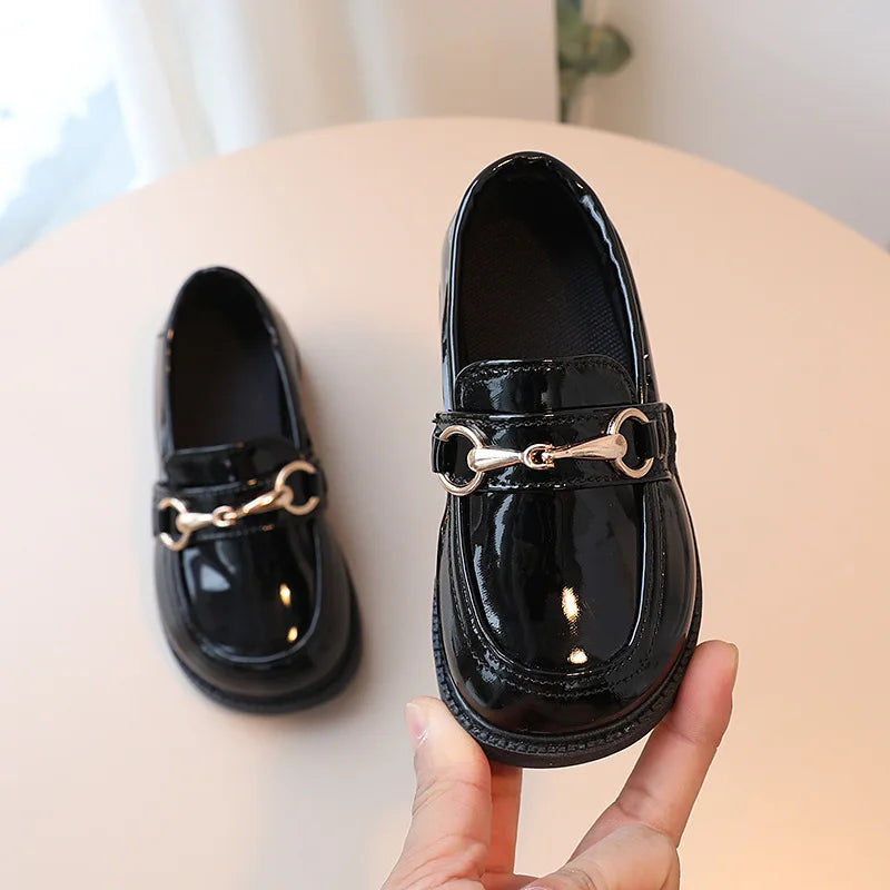 Girls  Shoe Fashion Flats for Children.   Casual Kids Shoes  Comfortable PU Leather Shoes.  Boys /Girls / Kids  Candy Loafers Flat Shoe여아 구두