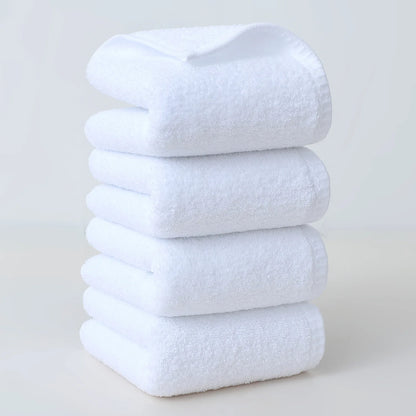 30*50cm Pure Cotton Plain Towel Is Soft, Absorbent and Lint-Free, Suitable for Home Bathroom Bathing