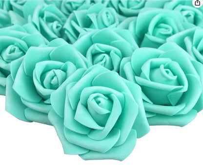 10/20/50Pcs Artificial Foam Rose Flowers,  Fake Flower for Home,  Room,  Decor for  Wedding Party, Halloween, Thanksgiving,  Christmas, Valinrtines Day
