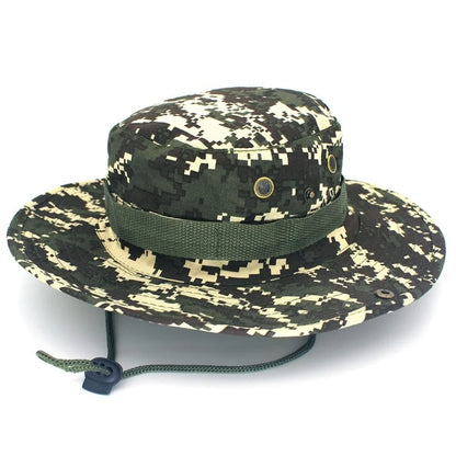 Camouflage or solid Tactical Cap, Bucket Hat/ Caps also in  Camo for adults or older teens.   Outdoor Protection in the sun.