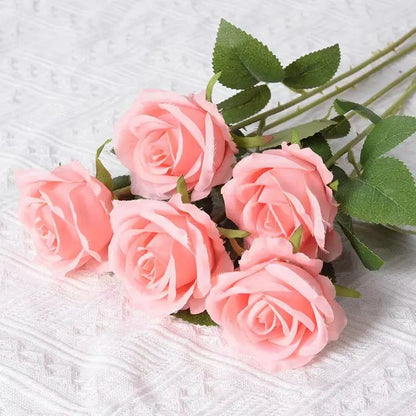 1/5/10/20pcs Roses Artificial Flowers Rose Flower Branch Artificial Red Roses Realistic Fake Rose for ANY SPECIAL OCCASION including PATRIOTIC, Home Decor