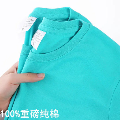 100% Cotton T-shirt,  Men /Women Solid Colors,  O Neck,  Short-sleeved Tops, Summer, Loose, Half-sleeve T Shirt Unisex M-4XL