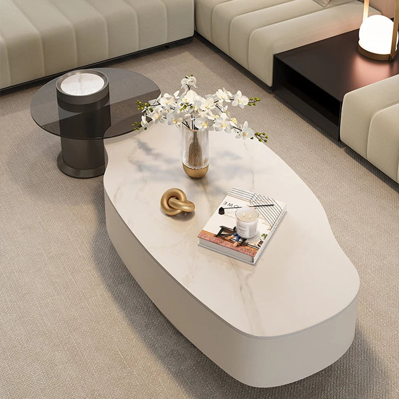 Standing Minimalist Side Table, Luxury Nordic,  Space Saving Coffee Table,  Salon Furniture