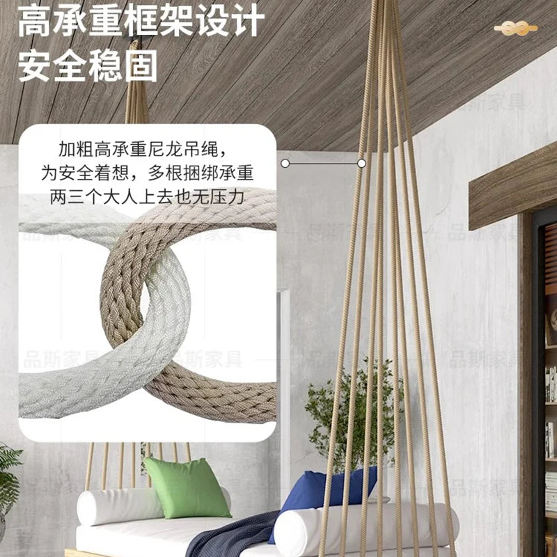 Modern Hammock Patio Swing,  Garden Hanging Rocking Chair,  Patio Swing,  Suspended Luxury Outdoor /Indoor Furniture